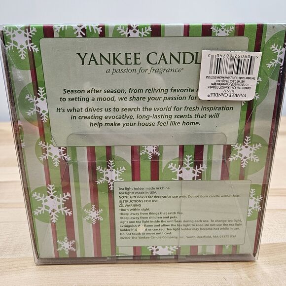 Yankee Candle White Christmas Tree Tea Light 6.5”H X 5” Luminary - Picture 13 of 13